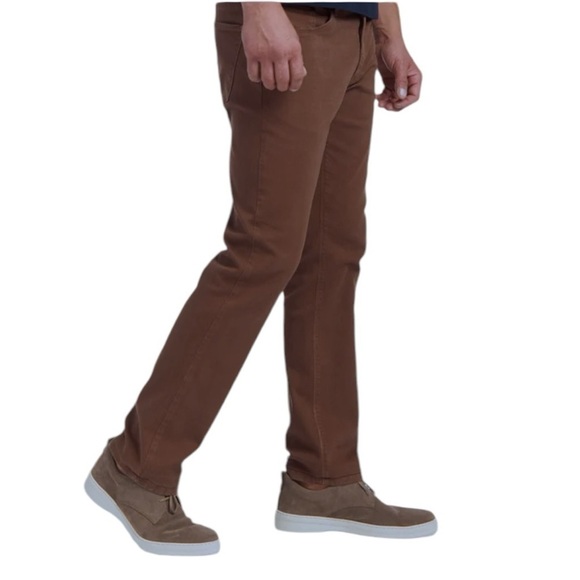 MOTT & BOW Slim Mercer Jeans Twill Brown Gorpcore Country Western Normcore - Picture 8 of 13